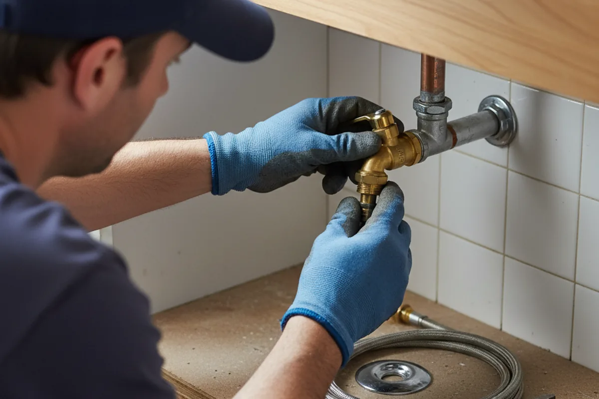 Shutoff valve and fitting work during Faucet and Fixture Repair in Bapchule